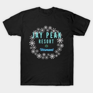 Jay Peak Resort Vermont, U.S.A  White snow. Gift Ideas For The Ski Enthusiast. T-Shirt